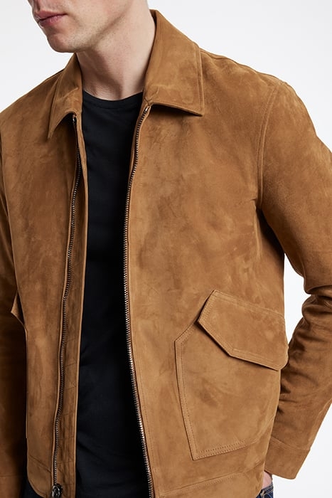 SLIM FIT TOP COLLAR JACKET WITH FLAP PAT COPPER 3