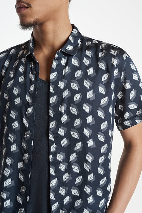 LOREN SLIM FIT SS SPORT SHIRT CONCEALED BLACK 3