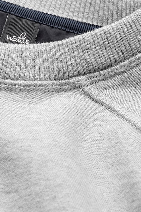 MOORE-BAND | CREW NECK SWEATER LIGHT GREY MELANGE 2