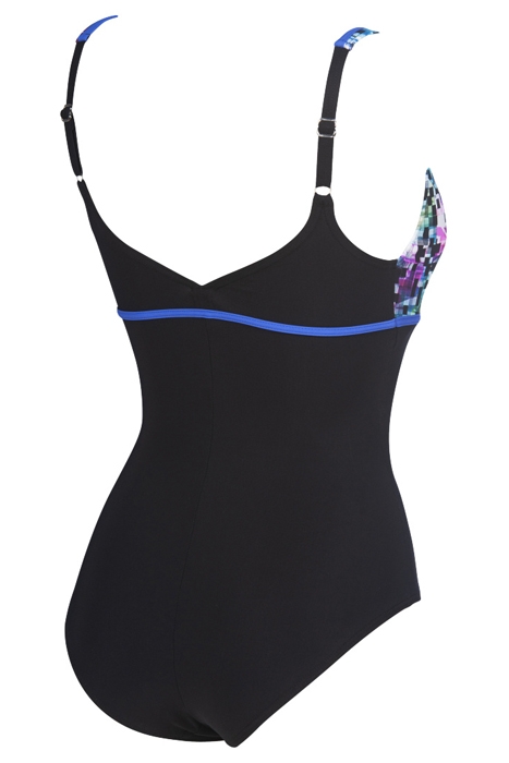 W MISAKI WING BACK ONE PIECE C-CUP BLACK-MULTICOLOR-BRIGHT B 4
