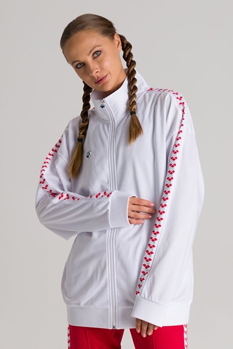 TEAM JACKET OVERSIZE WHITE-WHITE-RED 1
