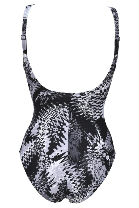 W ZORA U BACK ONE PIECE C-CUP BLACK MULTI 2
