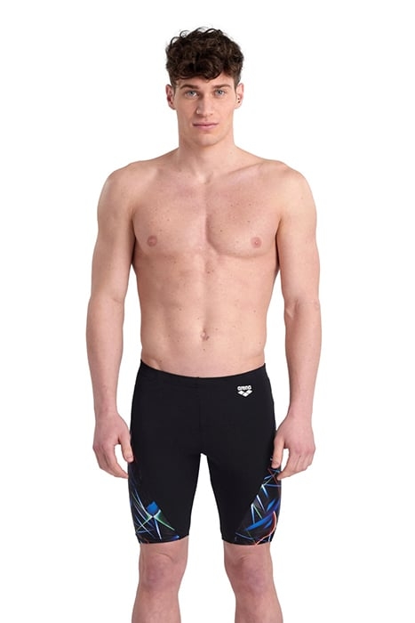 MEN'S SWIM JAMMER ALLOVER BLACK-MULTI 1