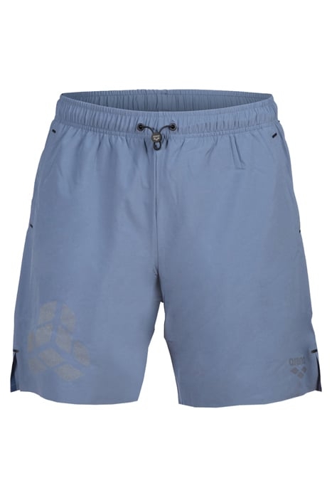MEN'S ARENA EVO BEACH BOXER LOGO GREY BLUE 4