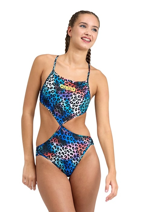 WOMEN'S RULE BREAKER SWIMSUIT TWIST'N'MI BLACK-MULTI-MULTI 1