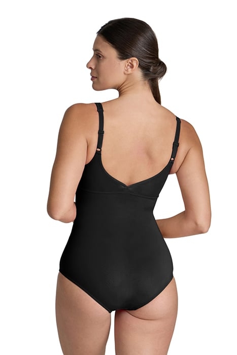 W JEWEL ONE PIECE LOW C CUP R BLACK-WHITE 2