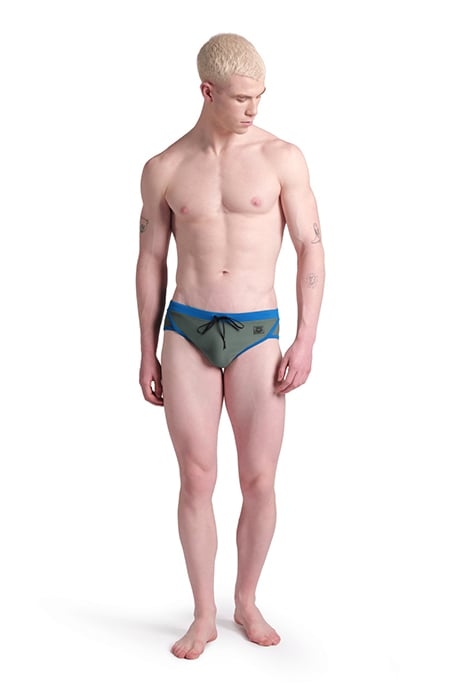MEN'S ARENA CLASSIC SWIM BRIEF SAGE-BLUE COSMO 3