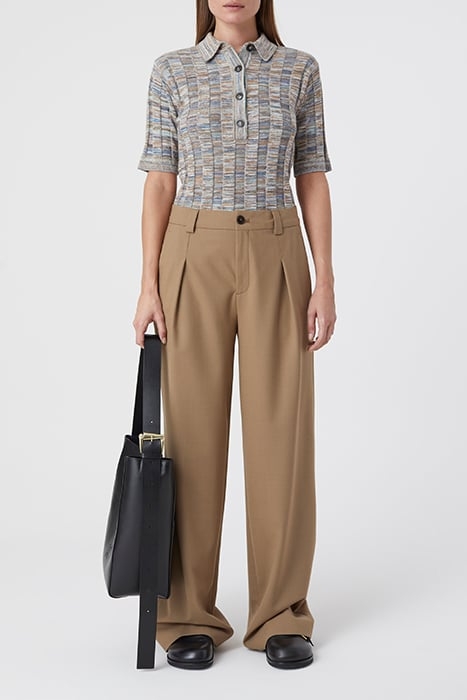 POLO SHORT SLEEVE CHAMBRAY BLUE 3