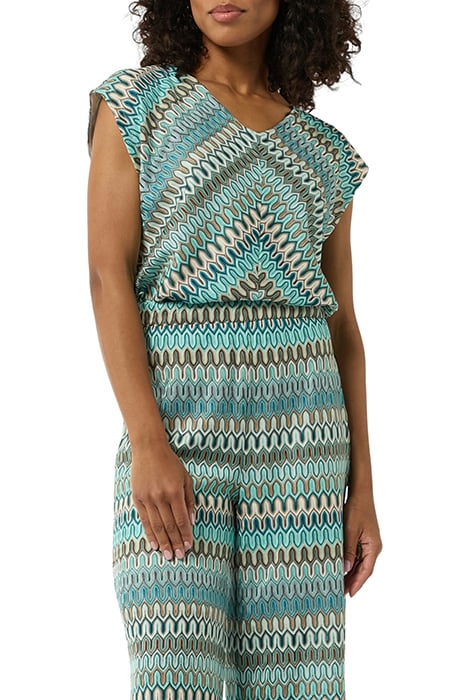 COMMA T-SHIRTS BLUE GREEN 1