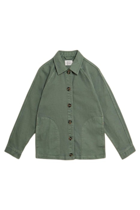 EDEN DENIM JACKET MID GREEN 2