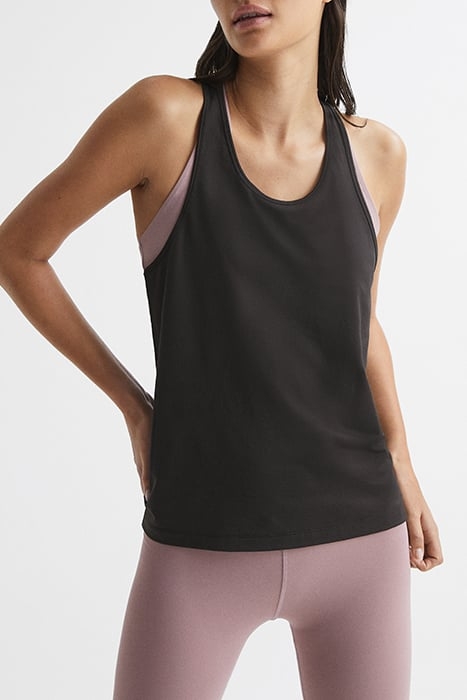 JADE-PERFORMANCE SPORTS TOP BROWN 1