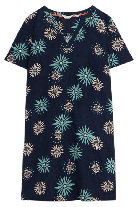 LYDIA SHIFT DRE NAVY PRINTED 2