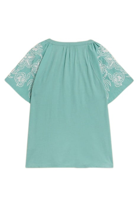 DAISY RAGLAN SHIRT MID TEAL 3