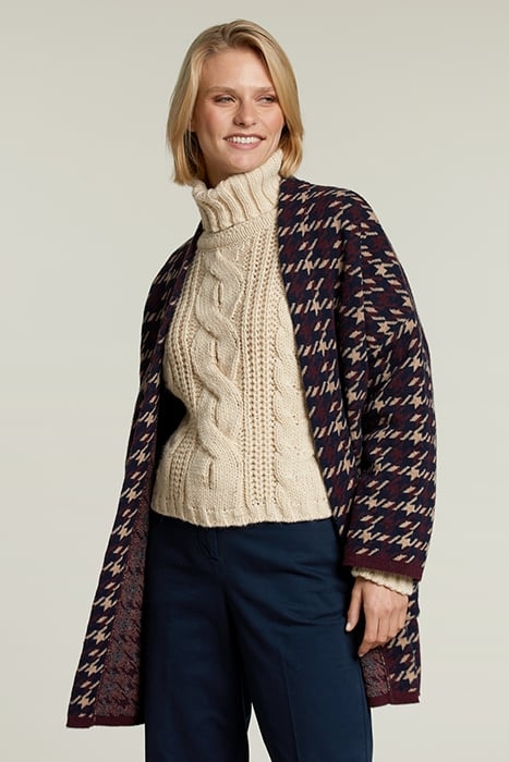 MULTI PIED DE POULE CARDIGAN 1