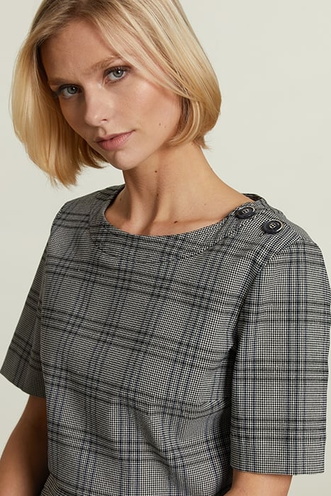 GREY SHORT DRESS APPLIED POCKETS 3