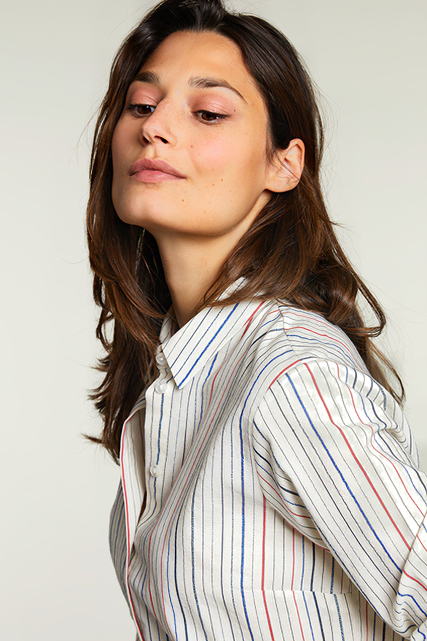 MULTI STRIPED BLOUSE WITH BUTTONS 4