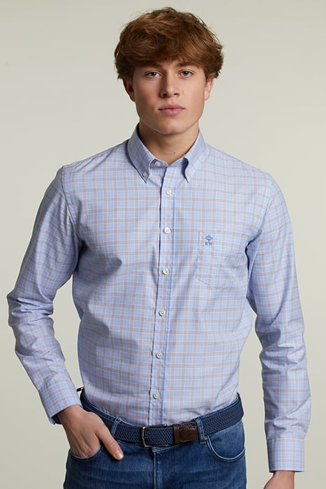 CUSTOM FIT CHECKED SHIRT WITH POCKET MULTI 1