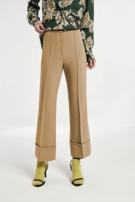 PLAIN WAVE SIETE HEM FINISHED IN LAP TROUSERS CAMEL 1