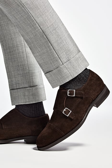 DARK BROWN DOUBLE MONK STRAP 3