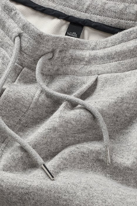 CAIDEN | COTTON CASHMERE COMFORT TROUSERS LIGHT GREY MELANGE 2