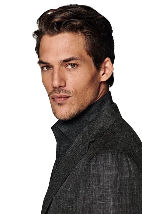 DARK GREY TAILORED FIT LAZIO BLAZER 7