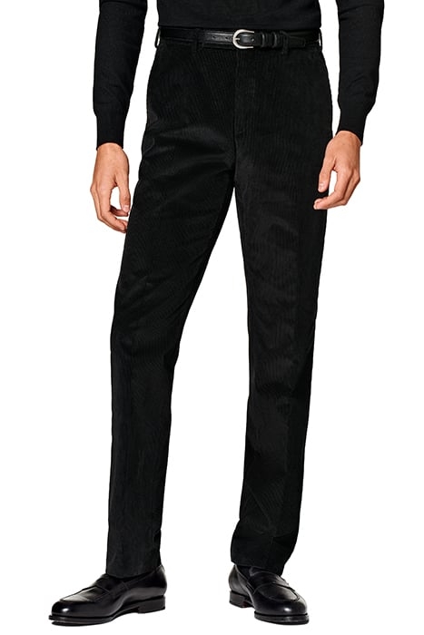 BLACK STRAIGHT LEG TROUSERS 1