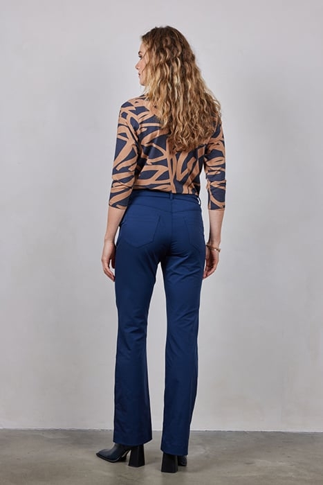 LOOSE V-TEE FREE 3/4 SLEEVES DARKBLUE WITH SCRIBBLE PRINT 3