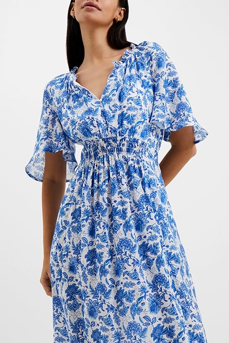 COSETTE SMOCK WAIST DRESS BLUE 5