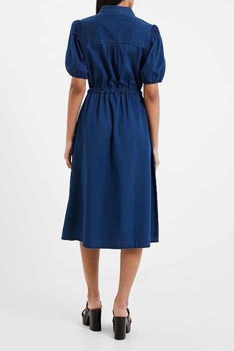 ZAVES CHAMBRAY SS SHIRT DRESS BLUE 2