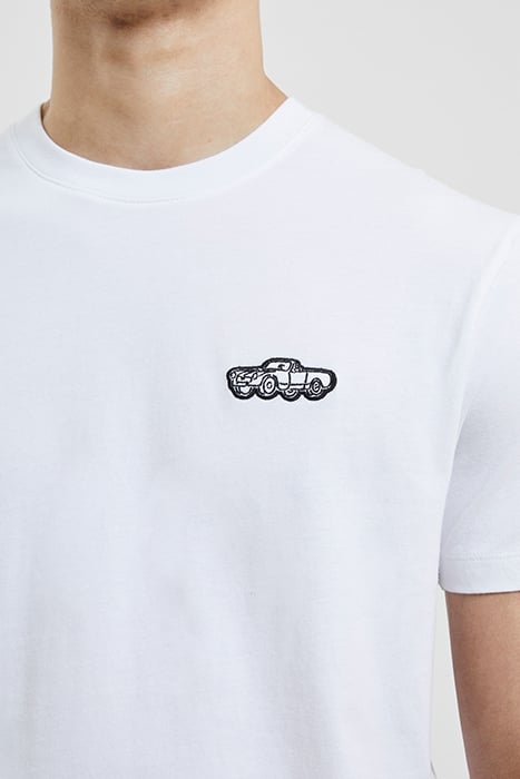 CAR BADGE T SHIRT WHITE 5