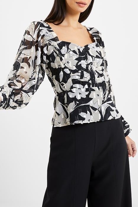 ALLY DINAH LS SWEETHEART NK TP BLACK 1