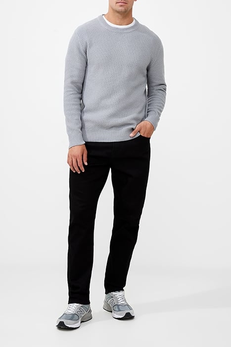 MOSS STITCH JUMPER BLACK 2