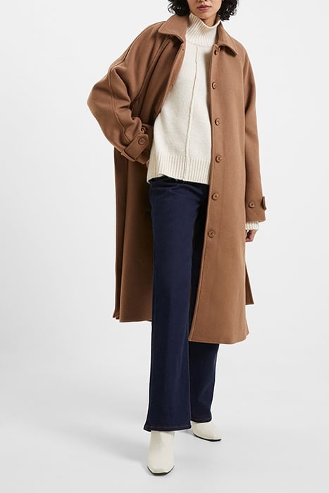 FAWN FELT COAT. BROWN 4