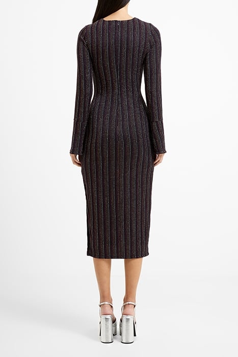 PAULA KEYHOLE DRESS BLACK 3