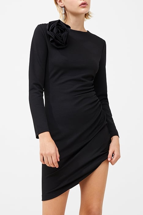 ROSETTE LS JERSEY DRESS BLACK 4