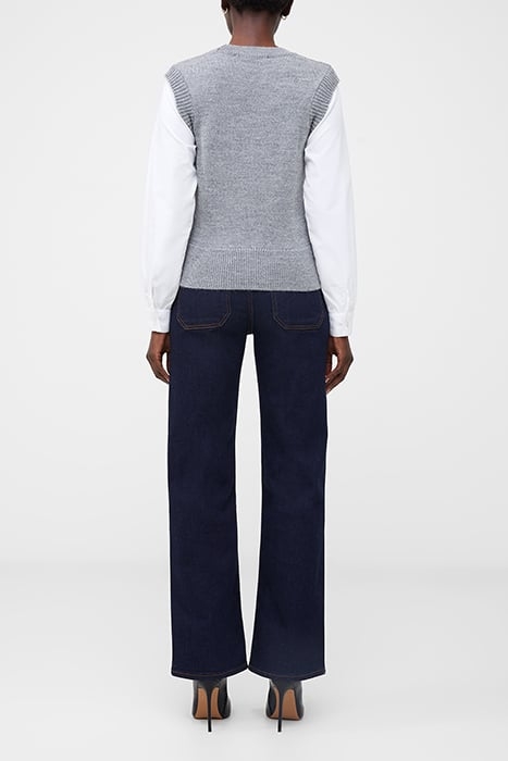 CABLE SHIRT MIX KNIT BLACK 3