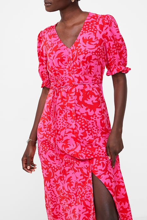 MIDI TEA DRESS RED 4