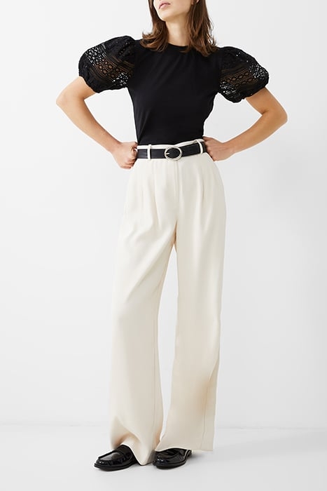 ROSANA ANGES BROIDERIE T SHIRT BLACK 2