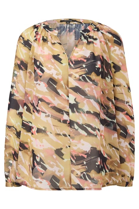 COMMA BLOUSES BROWN AOP 3