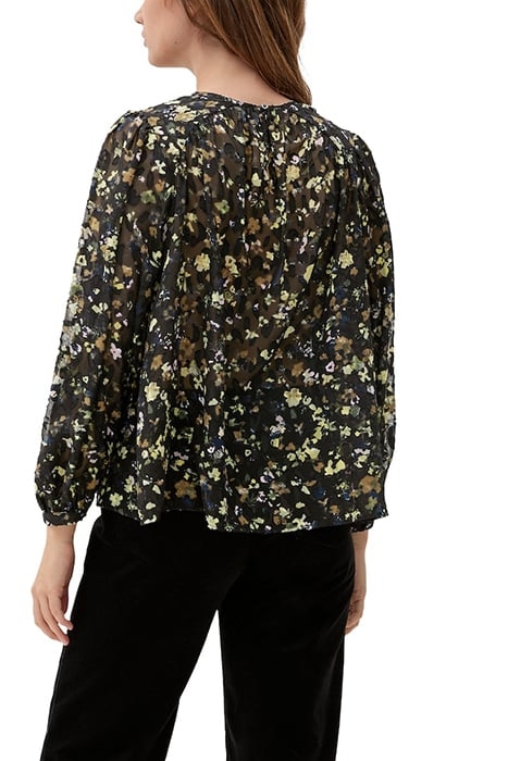 S.OLIVER BLOUSES GREY/BLACK 2