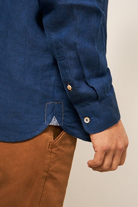 PEMBROKE LINEN SHIRT DARK NAVY 4