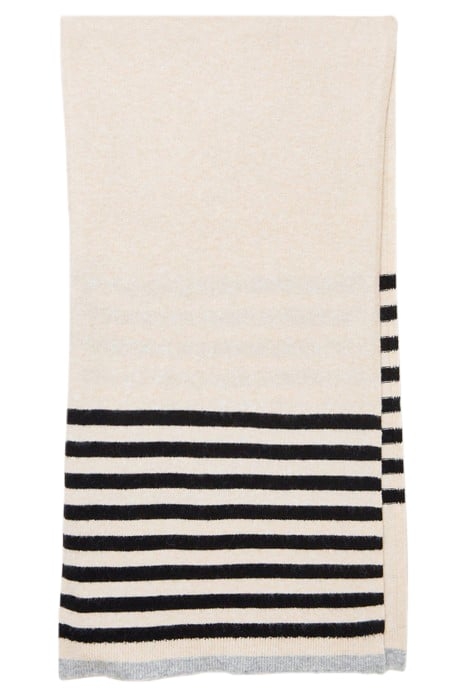 SIENNA FINE KNIT SCARF NATURAL 2