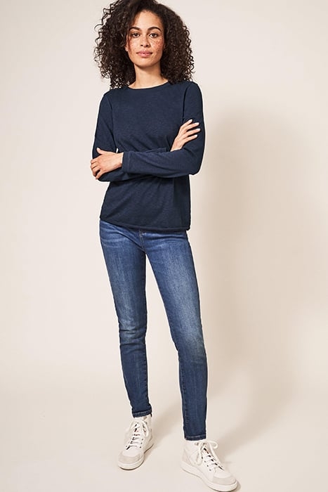 CAIE CREW TEE FRENCH NAVY 1