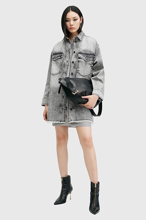 LILY DENIM DRESS VINTAGE BLACK 3