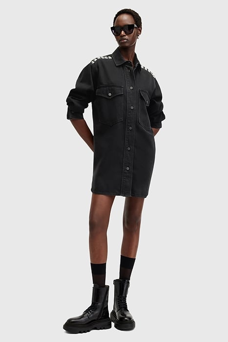 LILY STUD DRESS BLACK 3