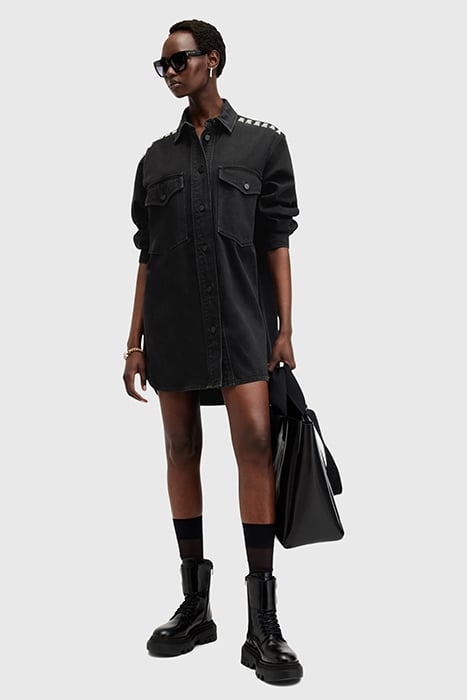 LILY STUD DRESS BLACK 5