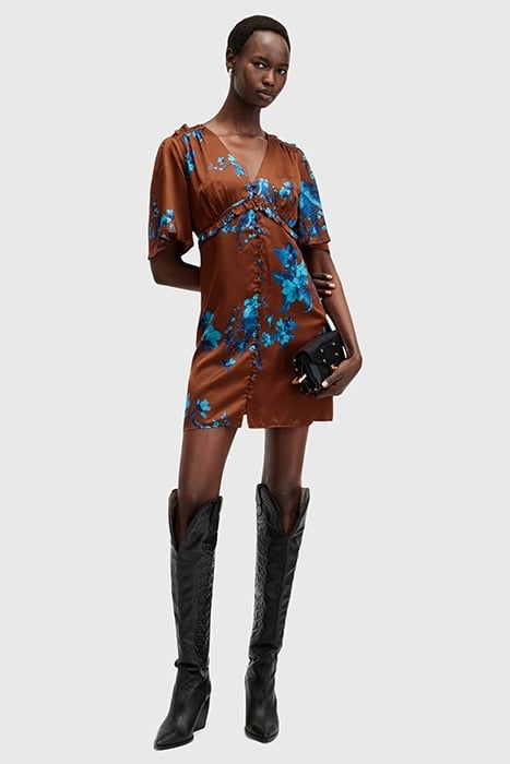 TIAN IONA DRESS RUST RED 3