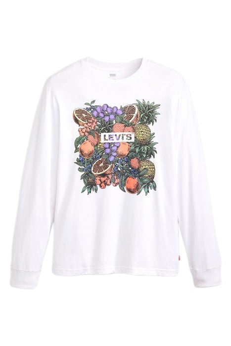 RELAXED JEANS LONG-SLEEVED T-SHIRT WHITE 3
