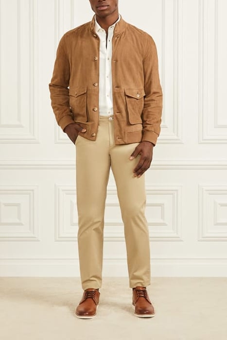 SUEDE JACKET TALL BOOTS LIGHT BROWN 3