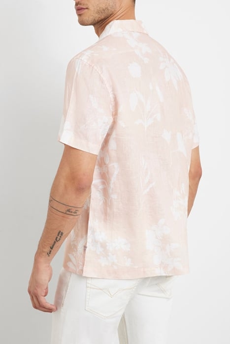 SS ISLAND LINEN CUTOUT SHIRT WATERCOLOR CUTOUT TA 2